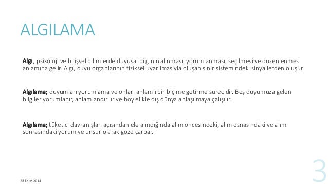 Algılama ve algılama Algılama ve algılama
